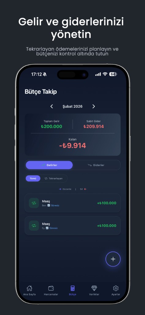 Bizim Bütçe Bütçe Takip
